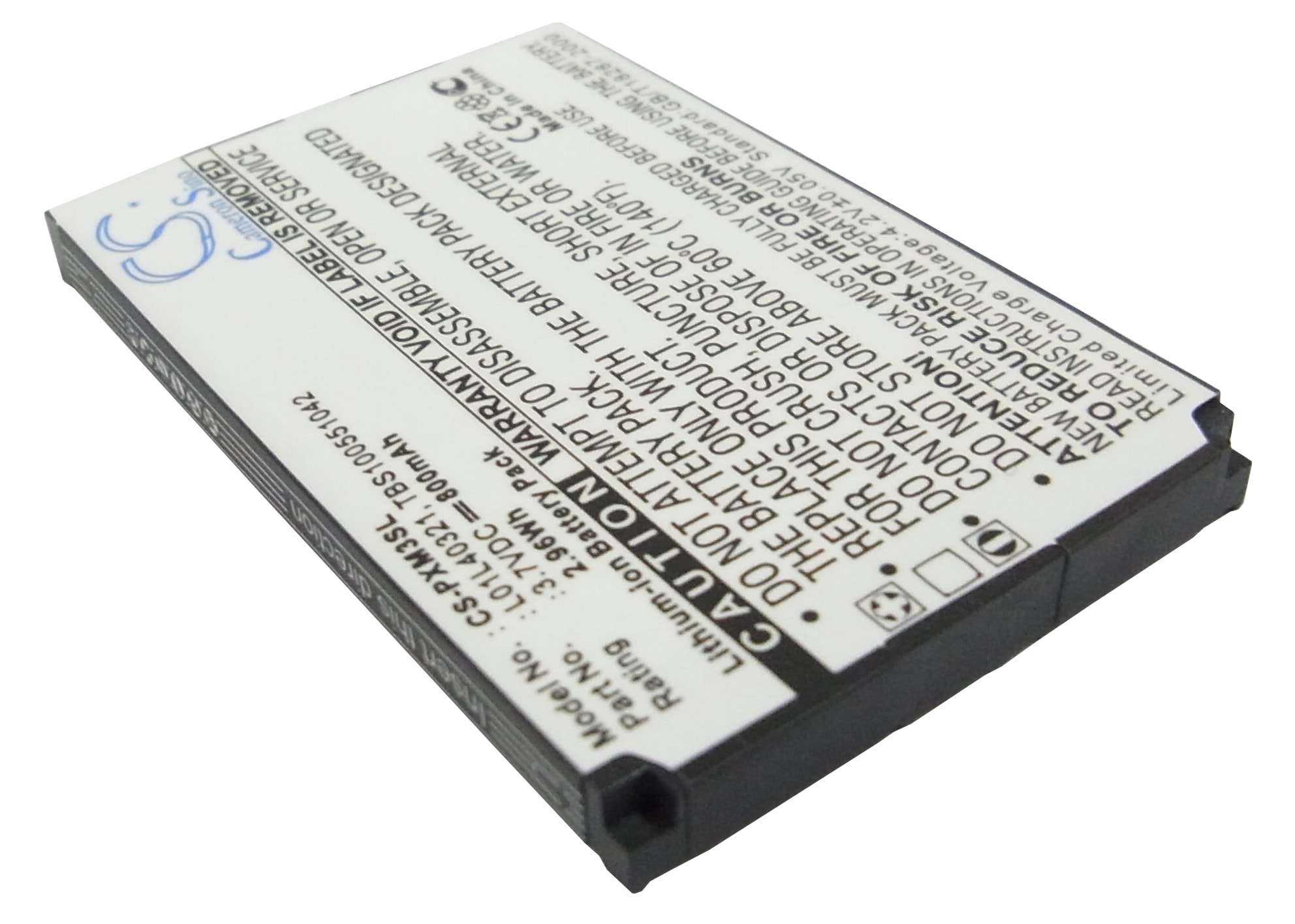 Batteri til mediespiller for Sirius GEX-XMP3, XMP3i, XMP3H1