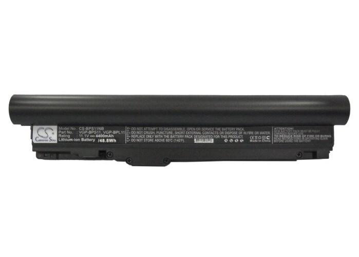 Batteri til bærbar PC, notatbok til Sony VAIO VGN-TZ121, VAIO VGN-TZ130N/B m.fl.