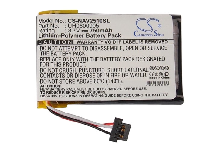 Batteri til GP, navigasjonssystem for Navigon 2510, 2510 Explorer