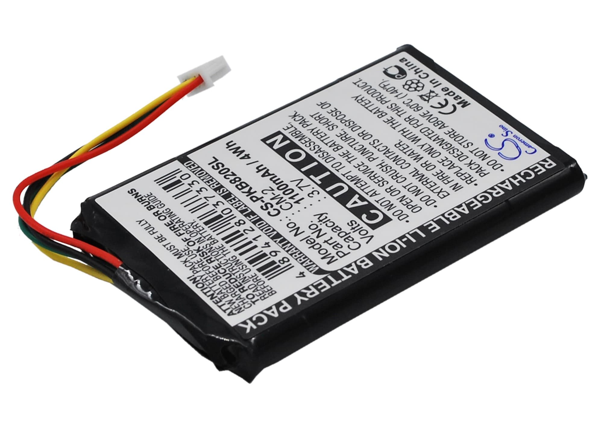 Batteri til GPS, navigasjonssystem for Packard Bell Compasseo 820, Compasseo 500