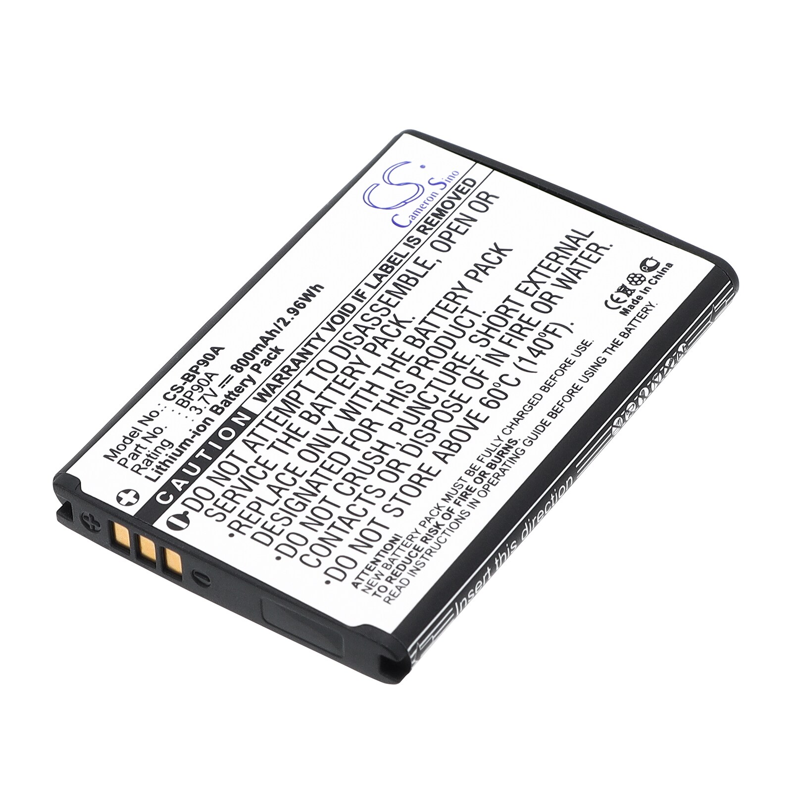 Batteri til kamera for Samsung HMX-E10WP, HMX-E10BP, HMX-E100P m.fl.
