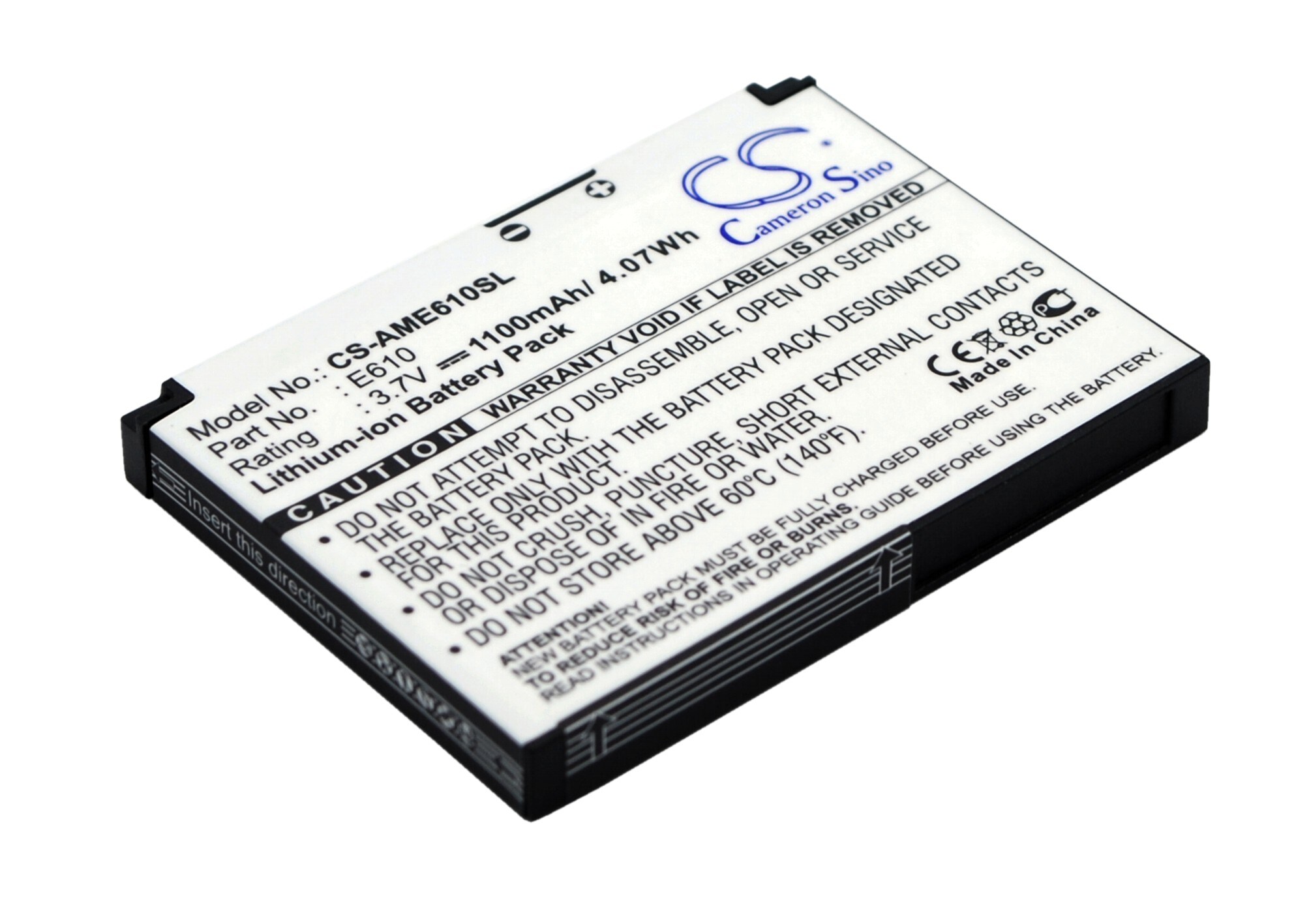 Batteri til mobiltelefon, smarttelefon for AMOI E610