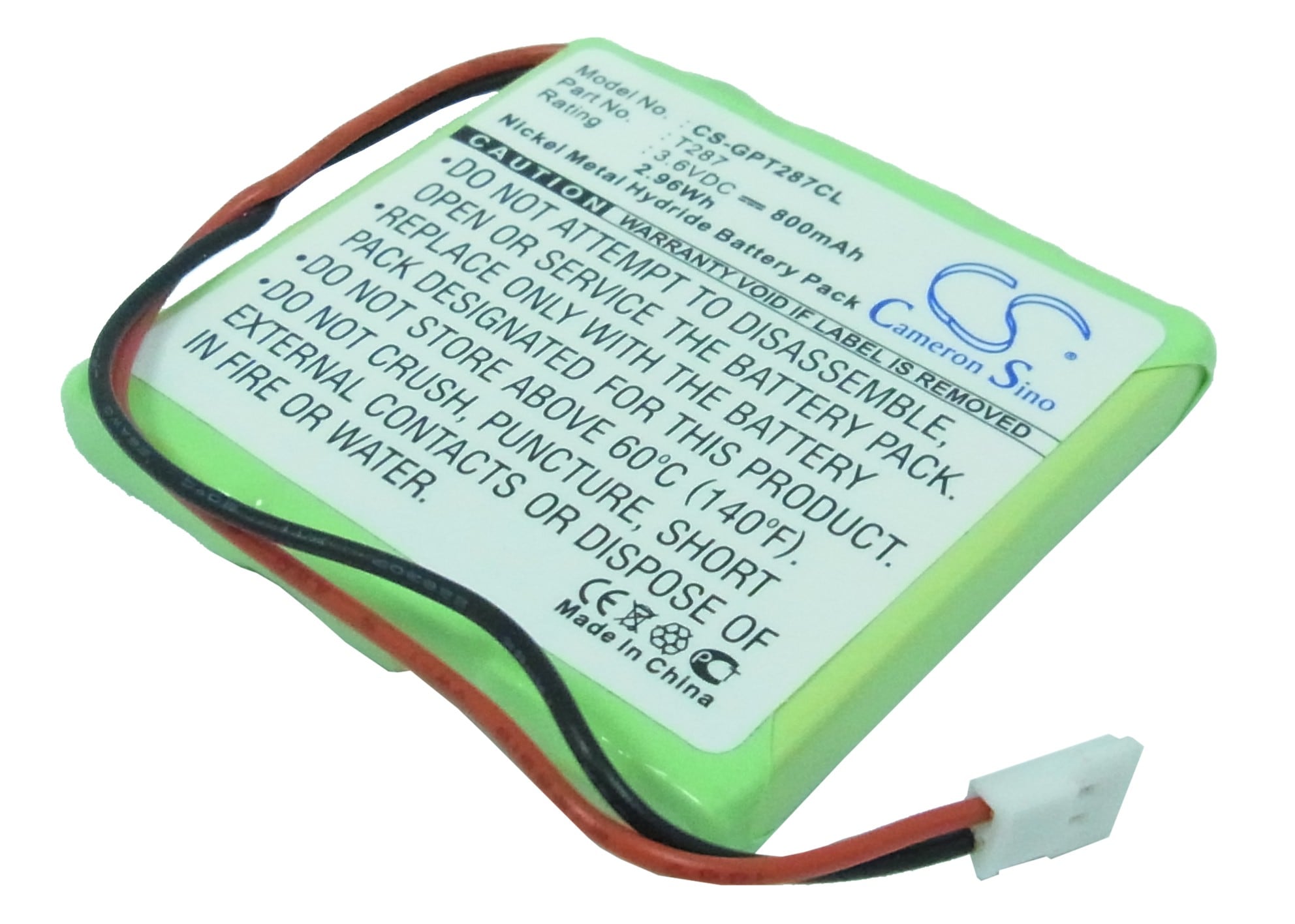 Batteri til trådløs telefon for Philips TD9274, TD9292, TD9694