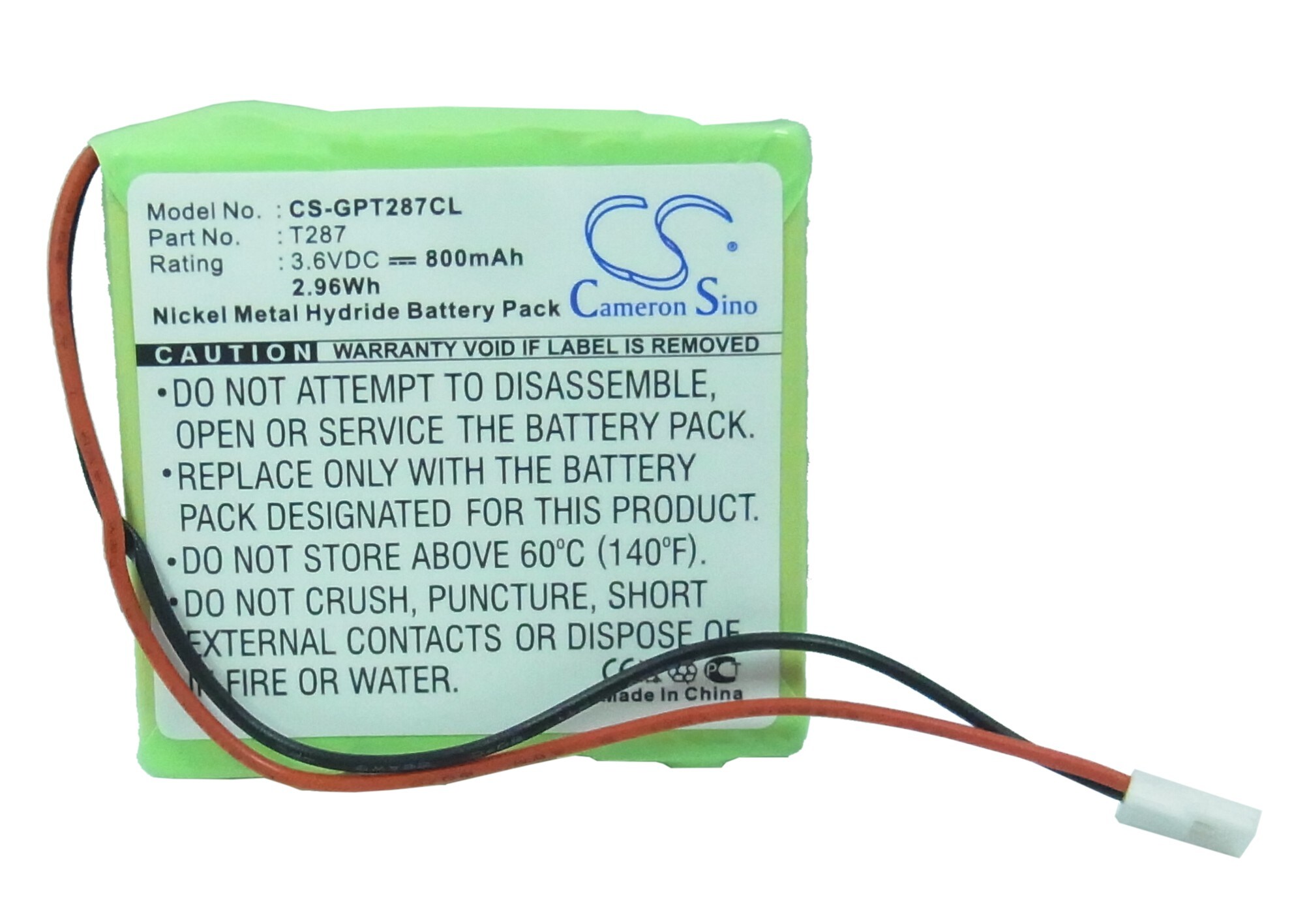 Batteri til trådløs telefon for Philips TD9274, TD9292, TD9694