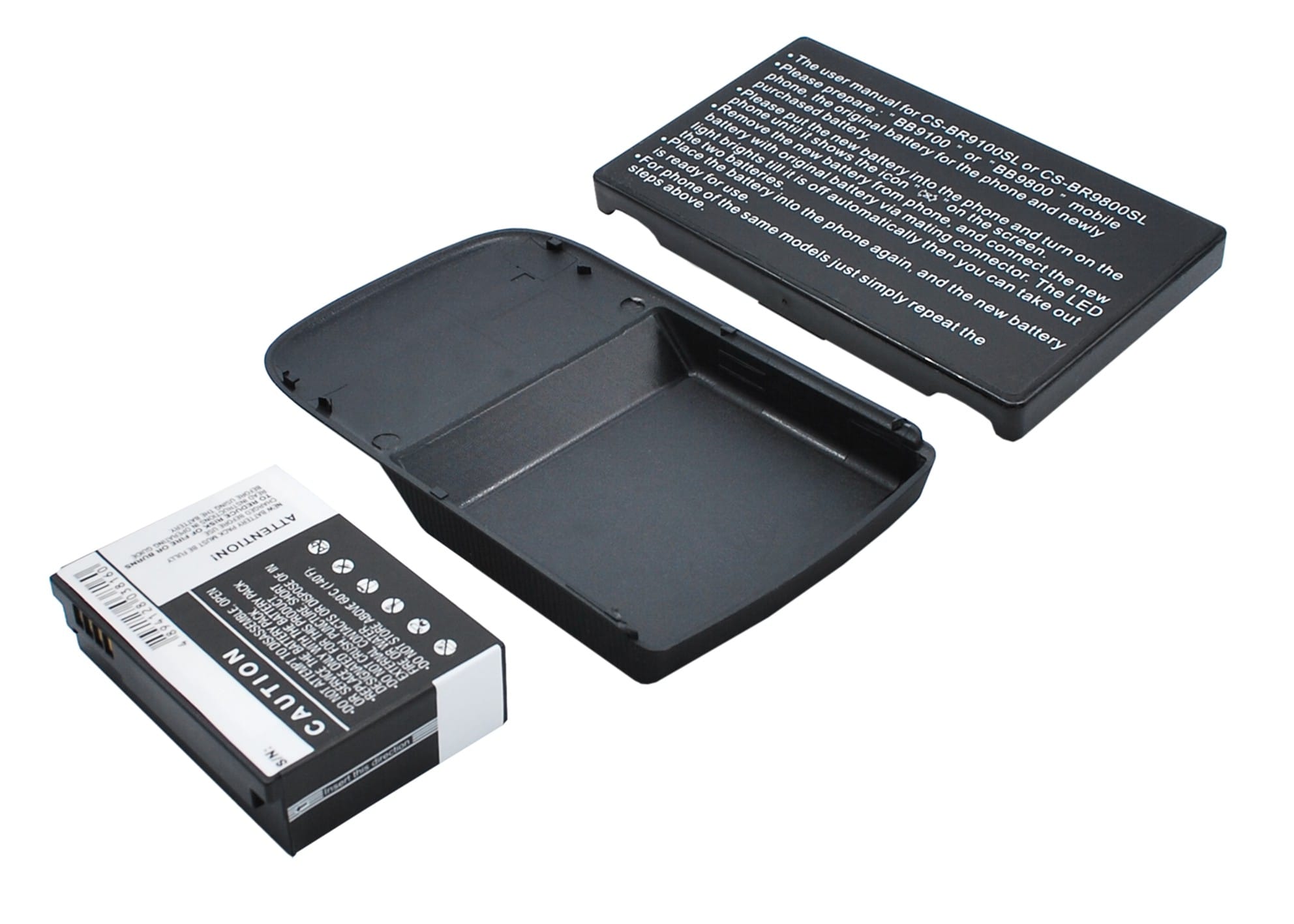 Batteri til mobiltelefon, smarttelefon for BlackBerry Torch, Torch 9800