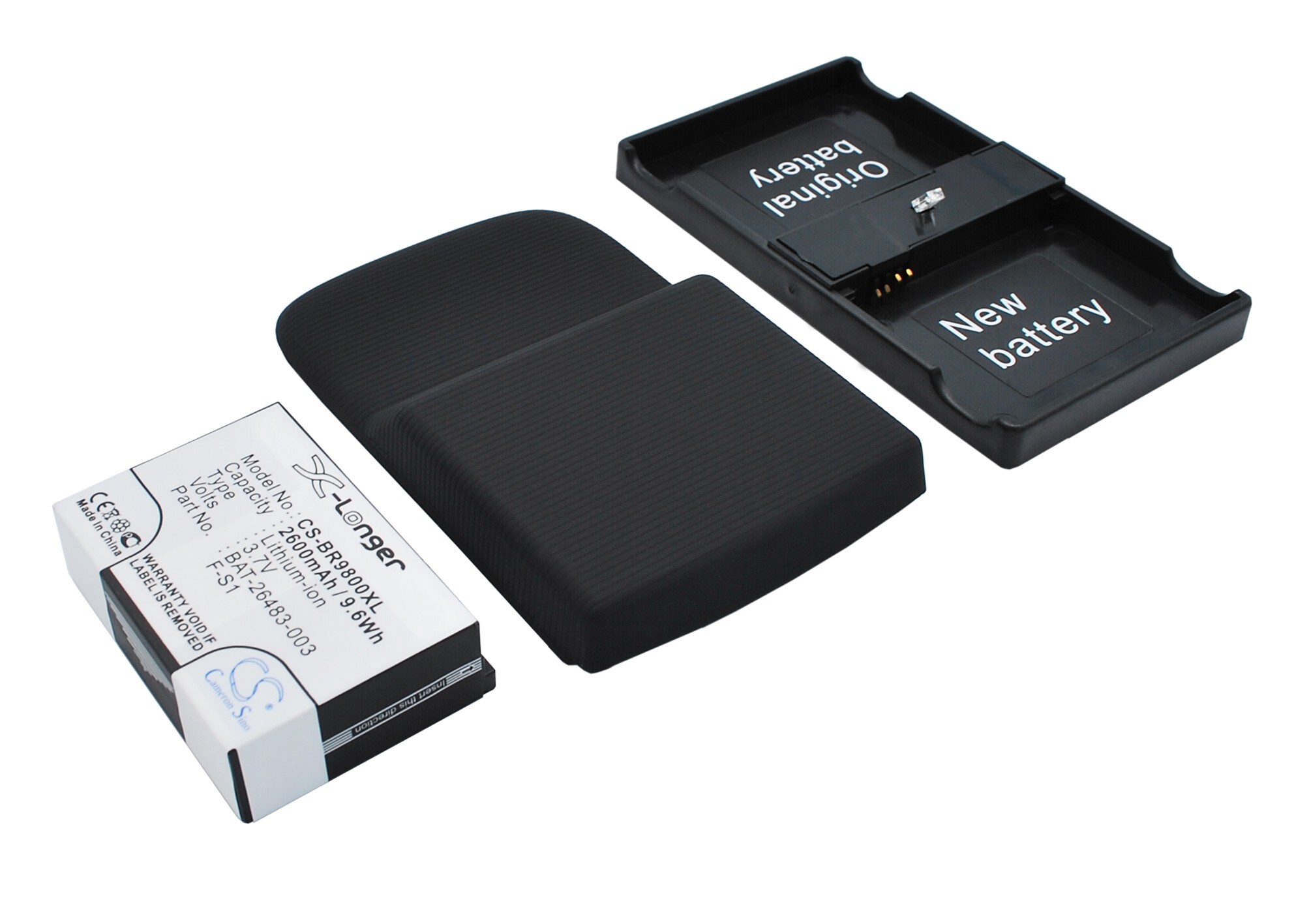 Batteri til mobiltelefon, smarttelefon for BlackBerry Torch, Torch 9800