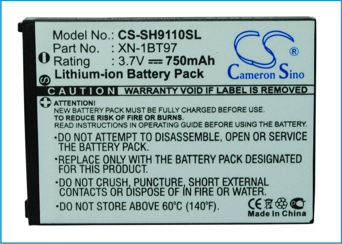 Batteri til mobiltelefon, smarttelefon for Sharp SH9110, SH9110C, SH6228C m.fl.