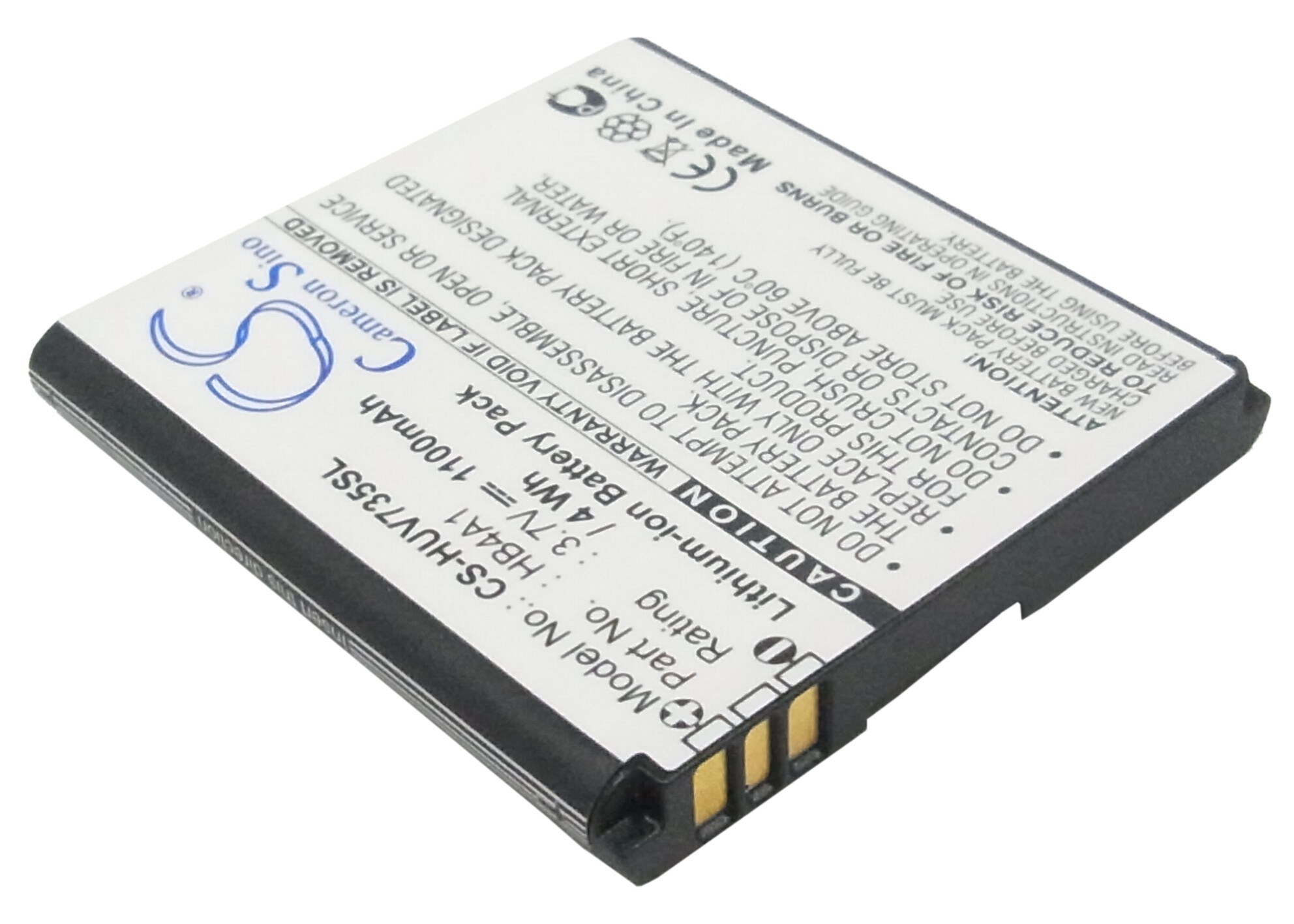 Batteri til mobiltelefon, smarttelefon for Huawei U6100, V735, V736
