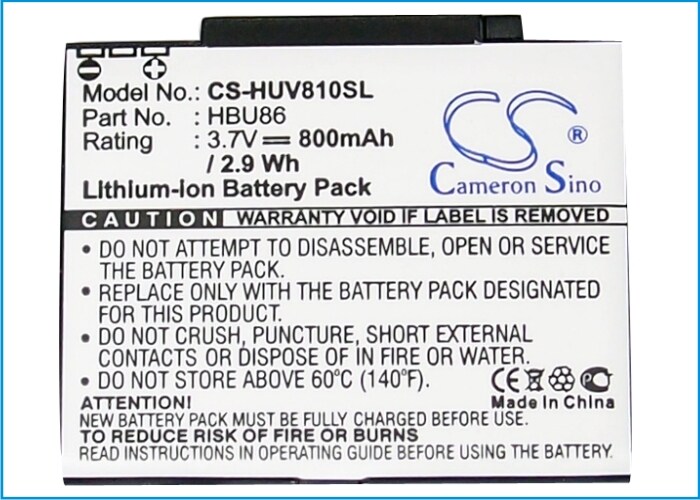 Batteri til mobiltelefon, smarttelefon for Huawei V810, T7200, U7200