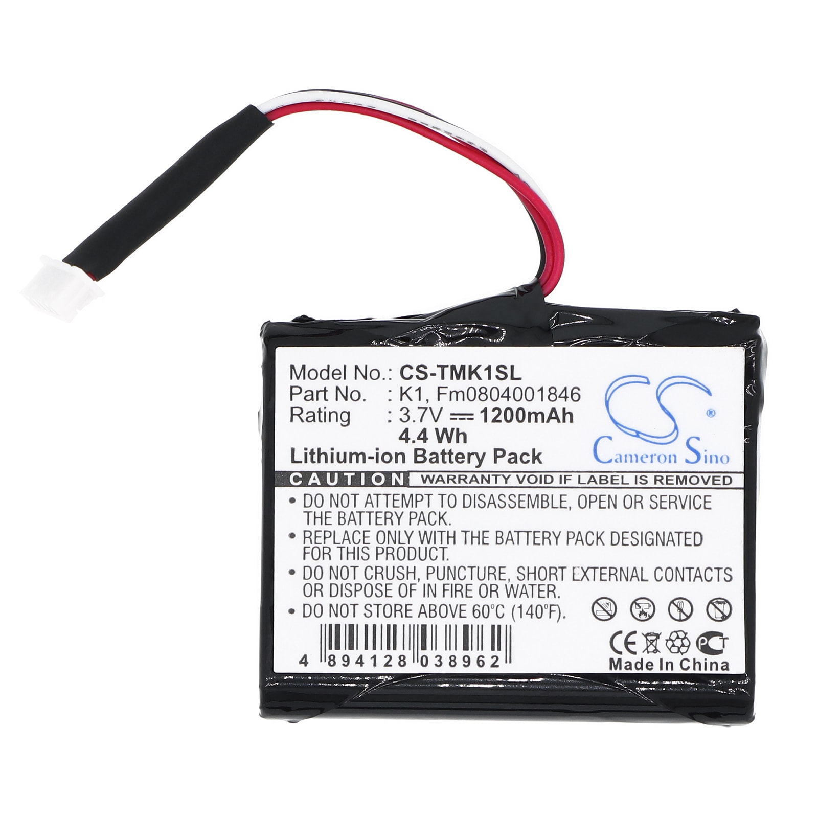 Batteri til GP, navigasjonssystem for TomTom One XL HD Traffic