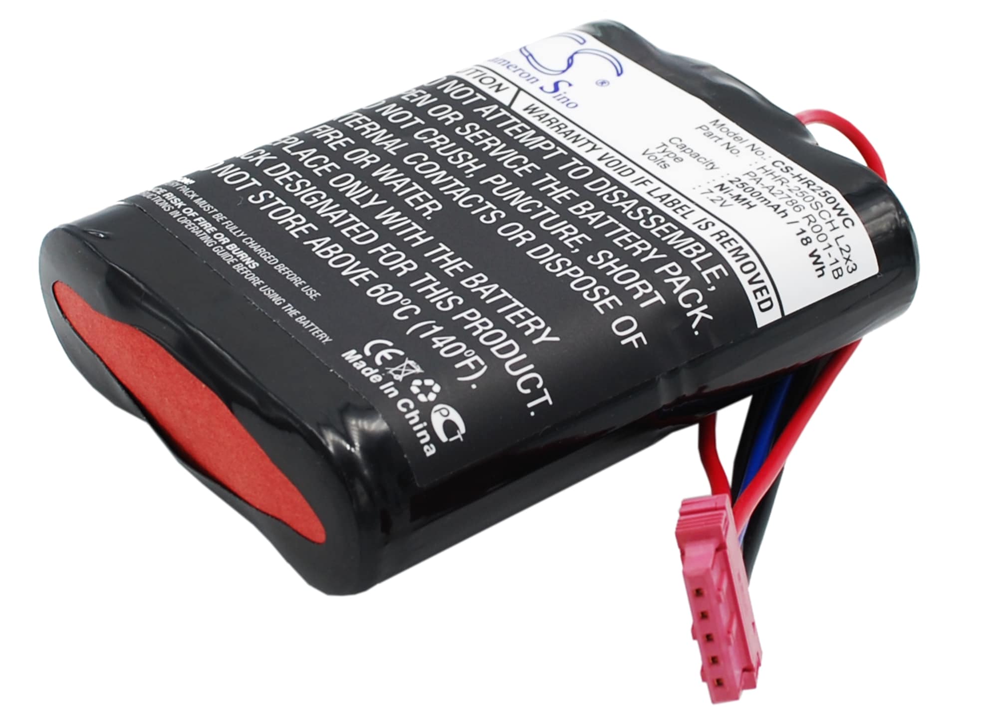 Batteri til kjøretøy for Panasonic HHR-250SCH L2x3, PA-A2786 R001-1B