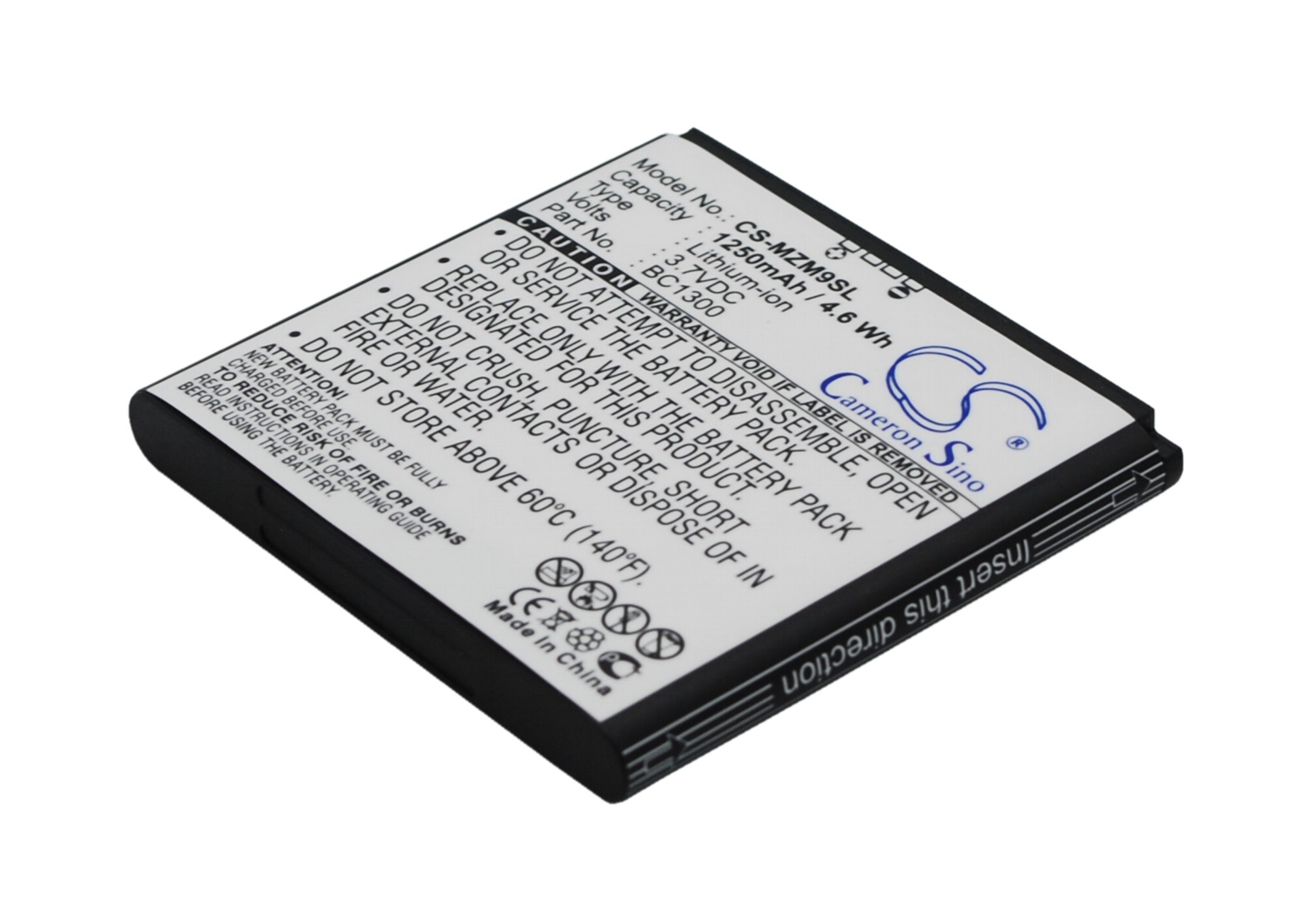 Batteri til mobiltelefon, smarttelefon for Meizu M9