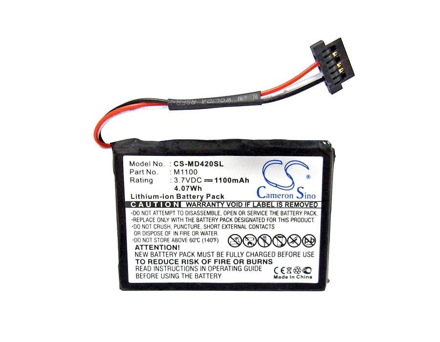 Batteri til GPS, navigasjonssystem for Medion GoPal E4240, GoPal E4230, GoPal E4245