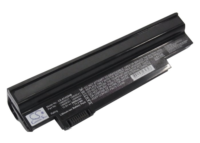 Batteri til bærbar PC, bærbar PC for Acer AO532h-2Db, AO532h-2Dr, AO532h-2Ds m.fl.