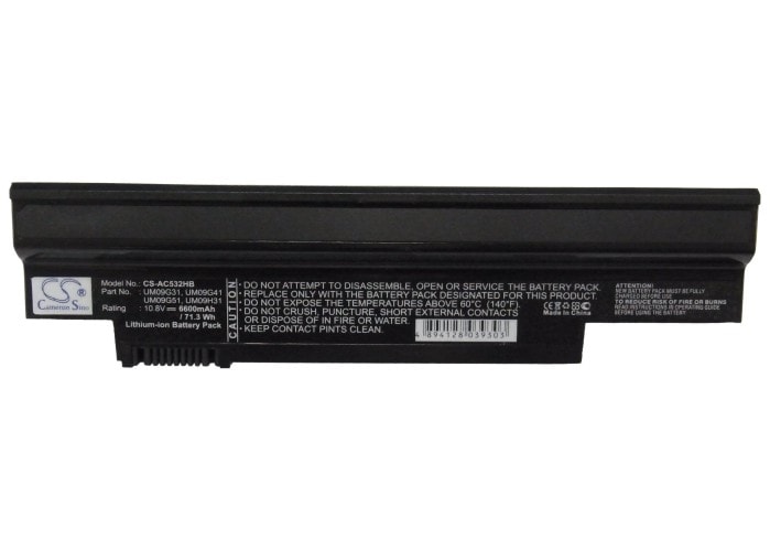 Batteri til bærbar PC, bærbar PC for Acer AO532h-2Db, AO532h-2Dr, AO532h-2Ds m.fl.