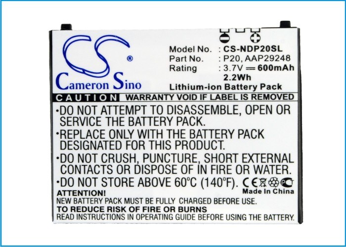 Batteri til mobiltelefon, smarttelefon for NTT DoCoMo P-01B, P-02B, P-04B
