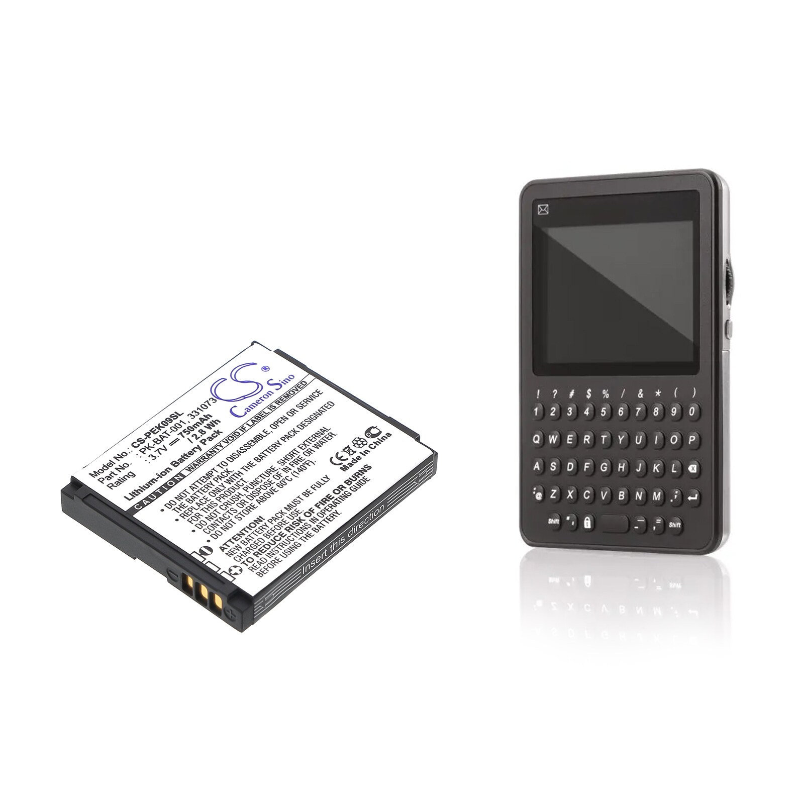 Batteri til mobiltelefon, smarttelefon for Peek Pronto, 9