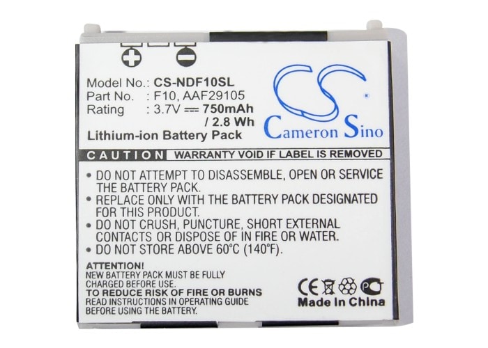 Batteri til mobiltelefon, smarttelefon for NTT DoCoMo F904i, F905i, F1100 m.fl.
