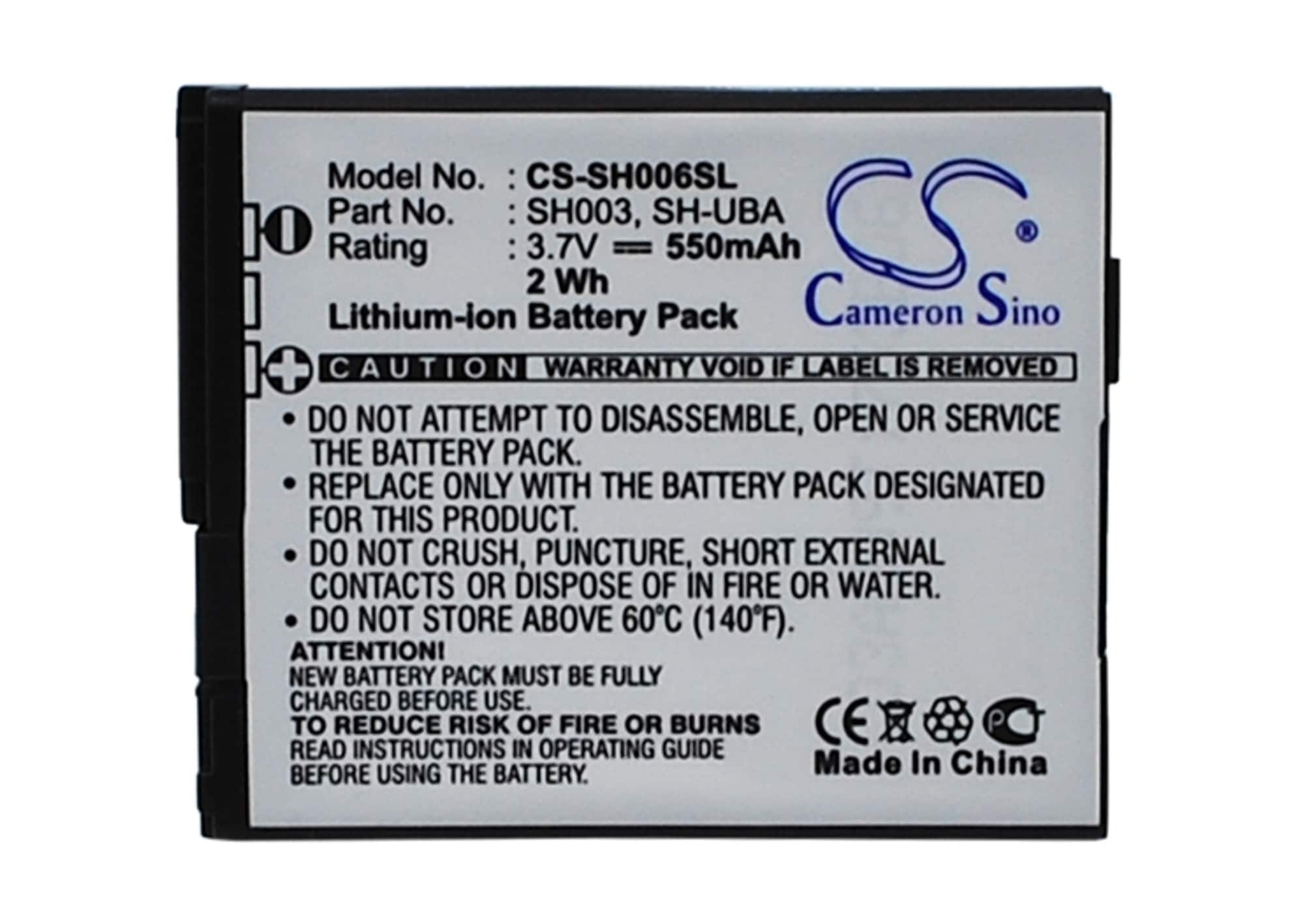 Batteri til mobiltelefon, smarttelefon for Sharp AQOUS SHOT SH006, AQOUS SHOT SH003, SH006 m.fl.