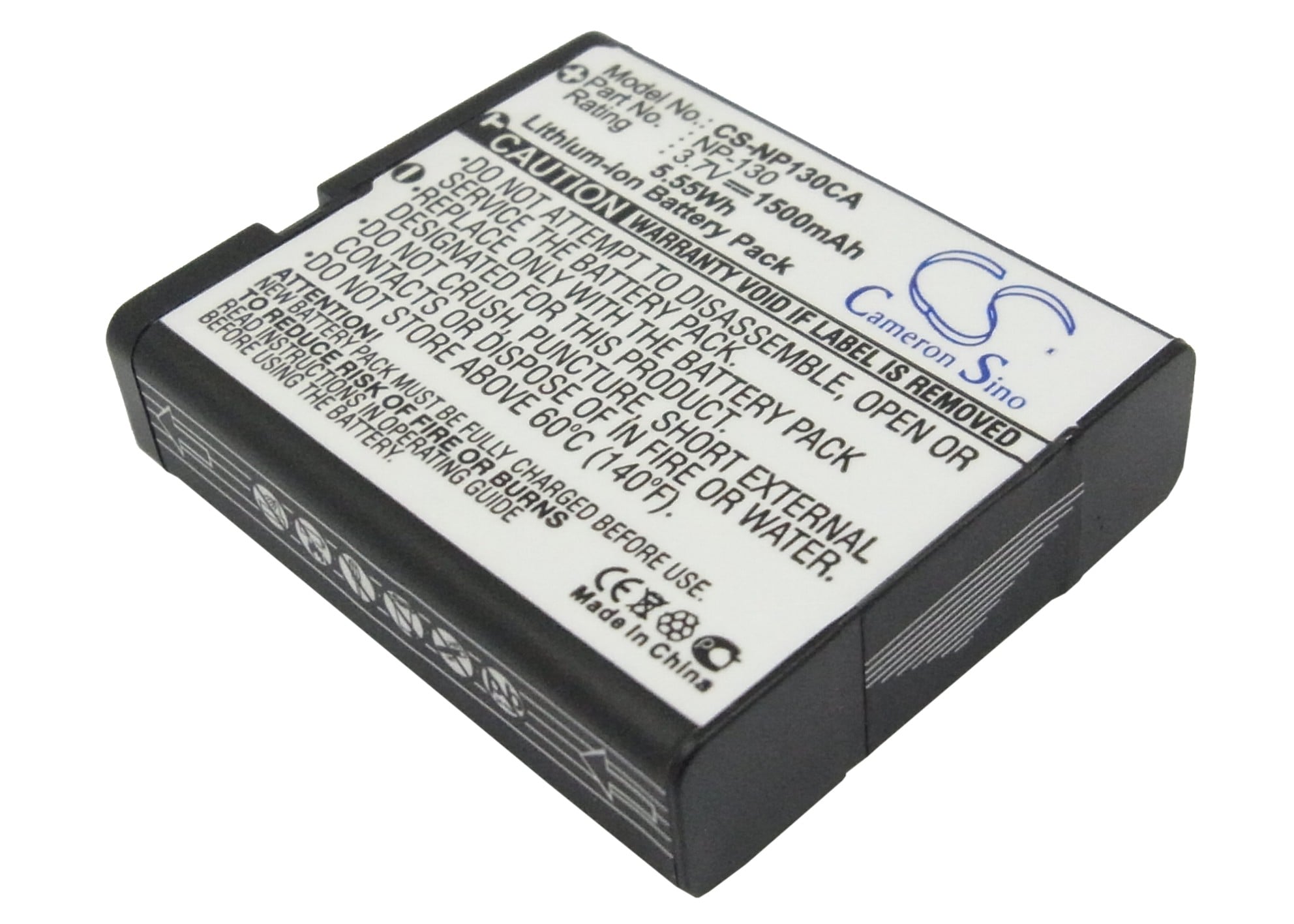 Batteri til kamera for Casio Exilim EX-H30, EX-ZR100, Exilim EX-H30BK m.fl.