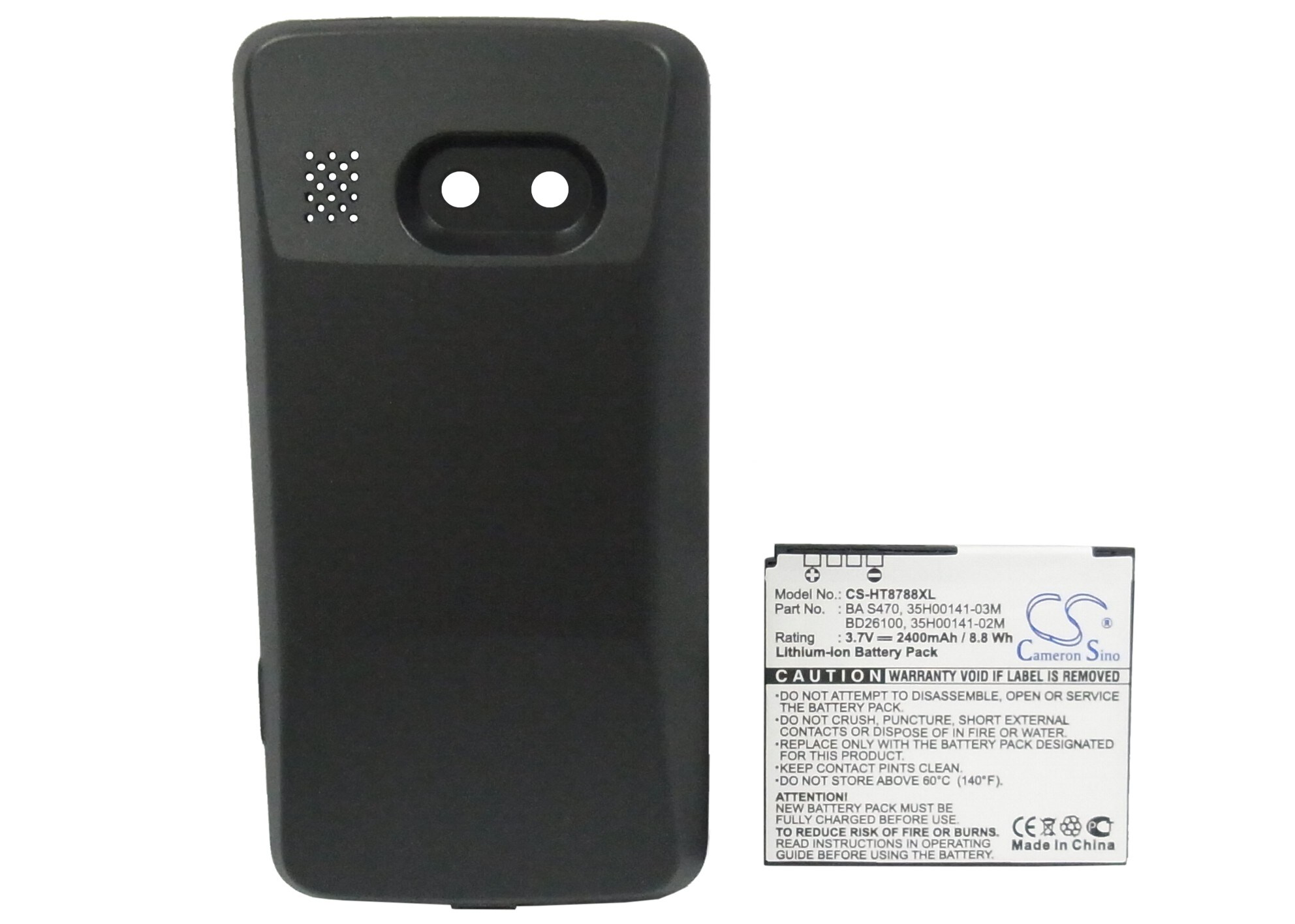 Batteri til mobiltelefon, smarttelefon for HTC Surround, 7 Surround, T8788 m.fl.