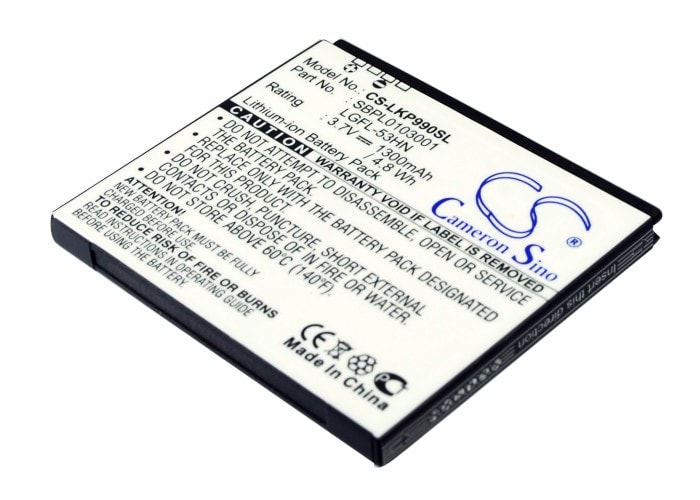 Batteri til Pocket PC og PDA for T-Mobile P999, G2X, Doubleplay m.fl.