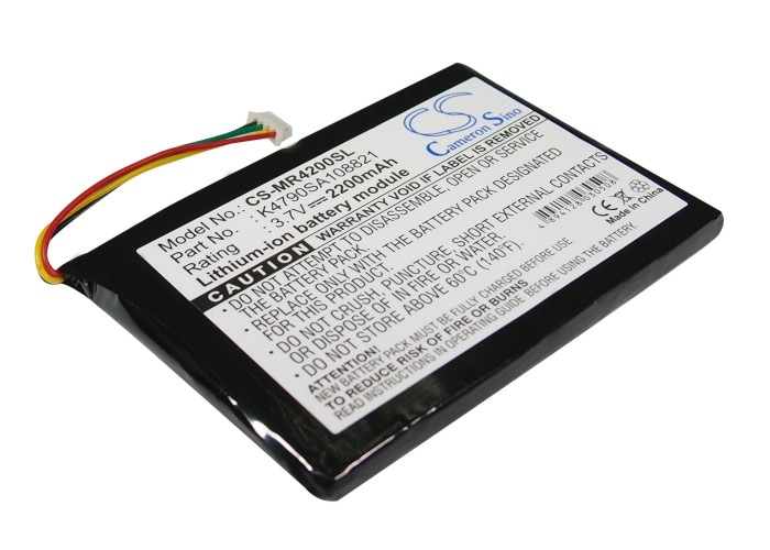 Batteri til GP, navigasjonssystem for Magellan Maestro 4200, Maestro 4210 m.fl.