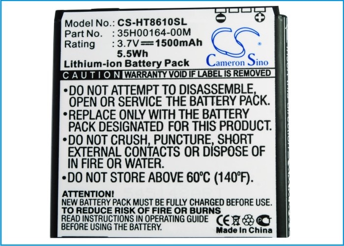 Batteri til mobiltelefon, smarttelefon for T-Mobile Sensation 4G, PG86100