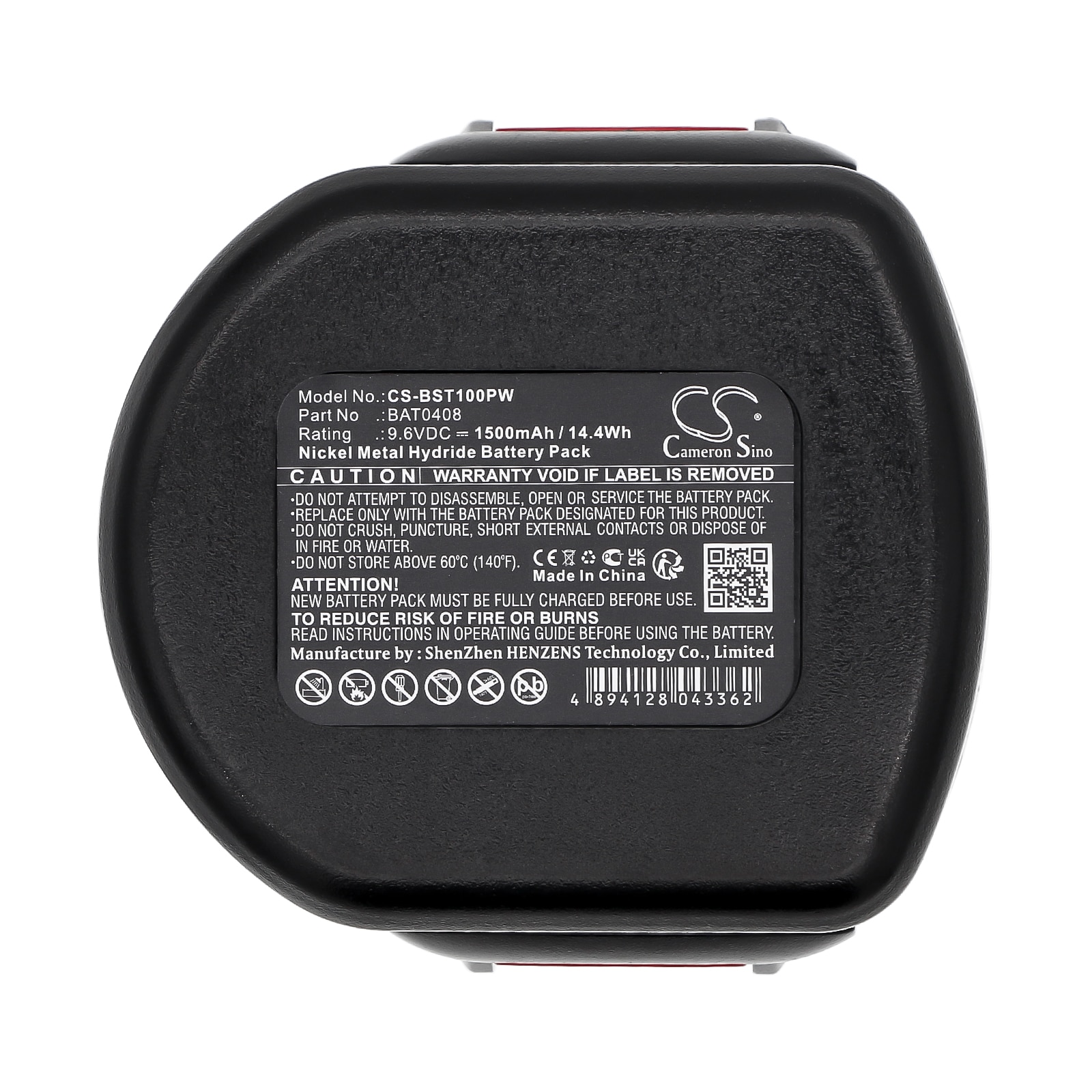 Batteri til elektriske verktøy for Bosch GSR 9.6-1, GSR 9.6-2, GSR 9.6V m.fl.