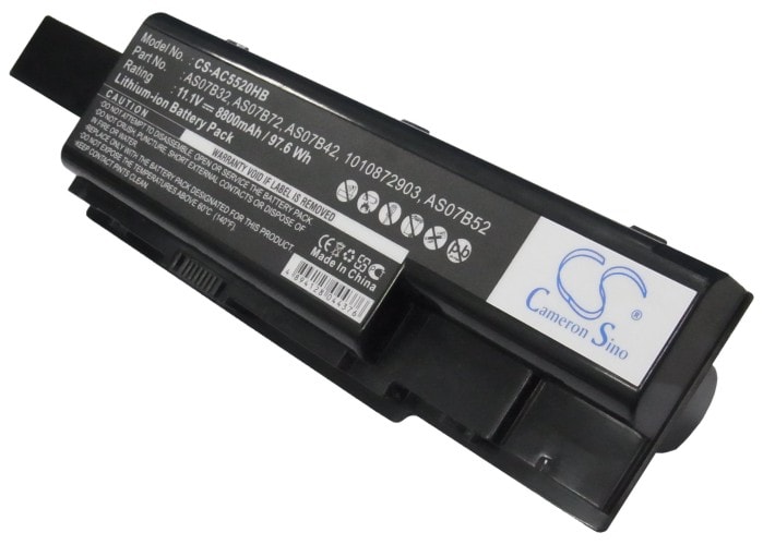 Batteri til bærbar PC, Acer Aspire 7520, Aspire 6920-6621 m.fl.