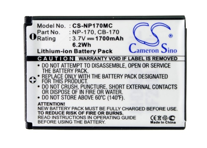 Batteri til kamera for Ordro HDV-D370, HDV-D325