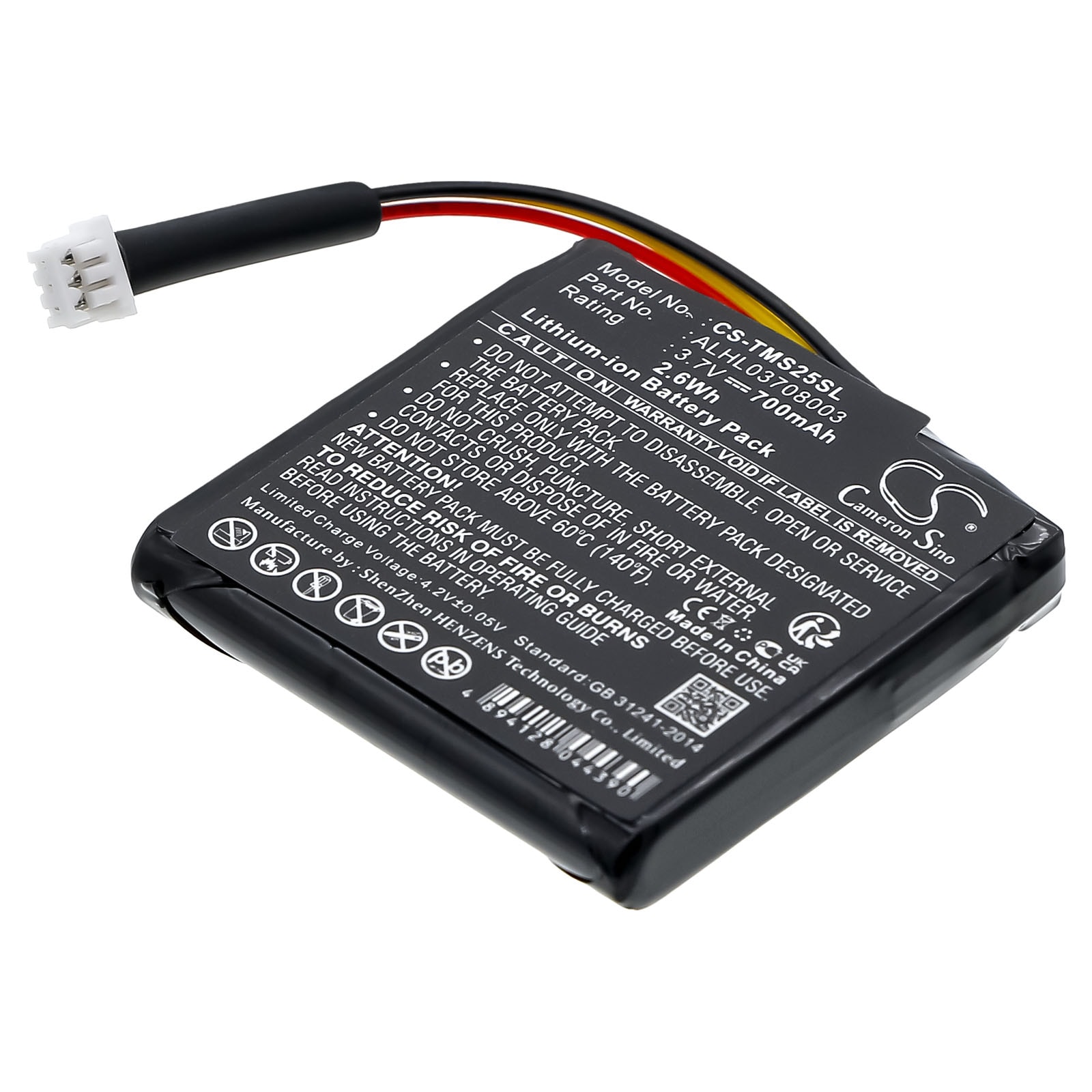 Batteri til GPS, navigasjonssystem for TomTom Star 20, Star 25, 4EN42 m.fl.