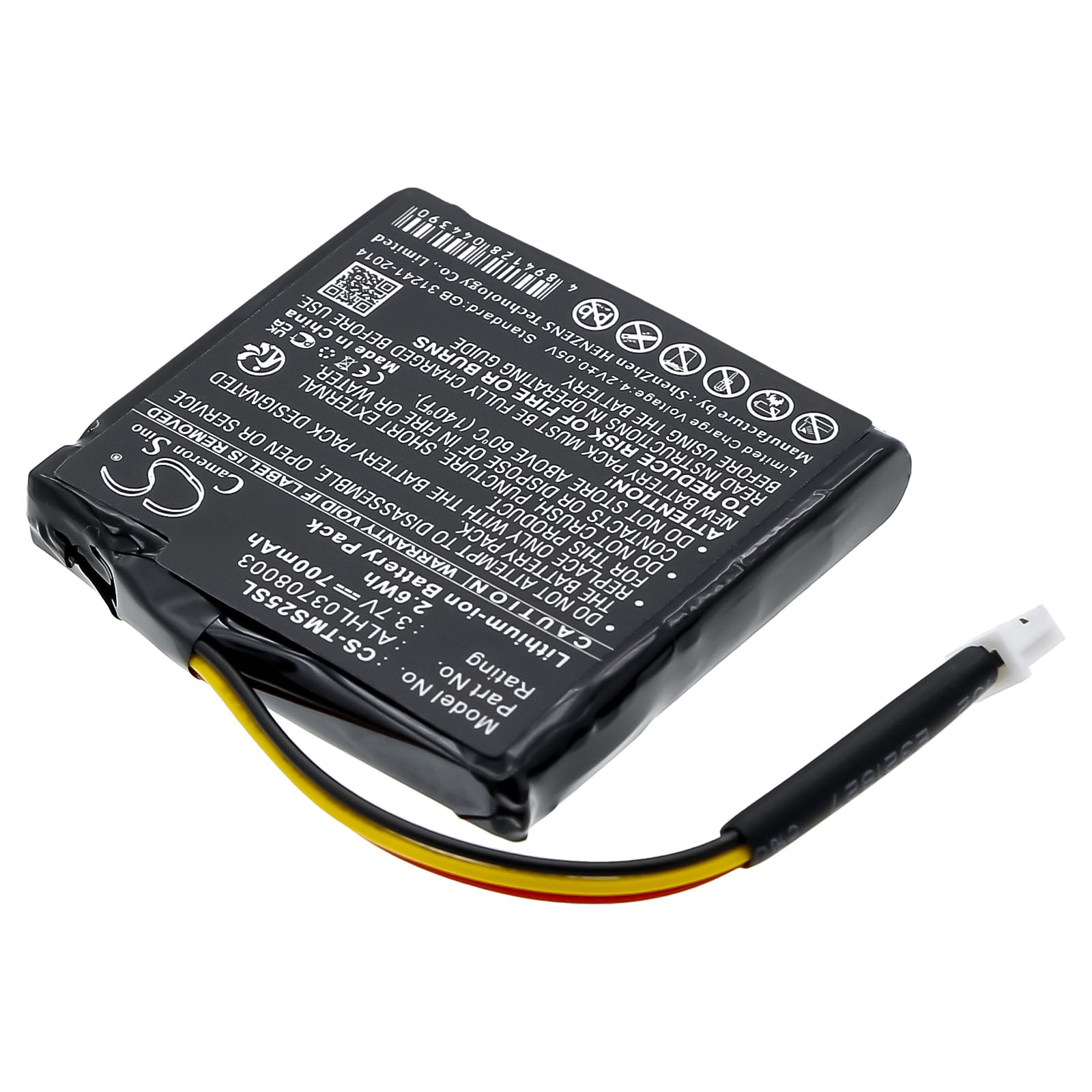 Batteri til GPS, navigasjonssystem for TomTom Star 20, Star 25, 4EN42 m.fl.