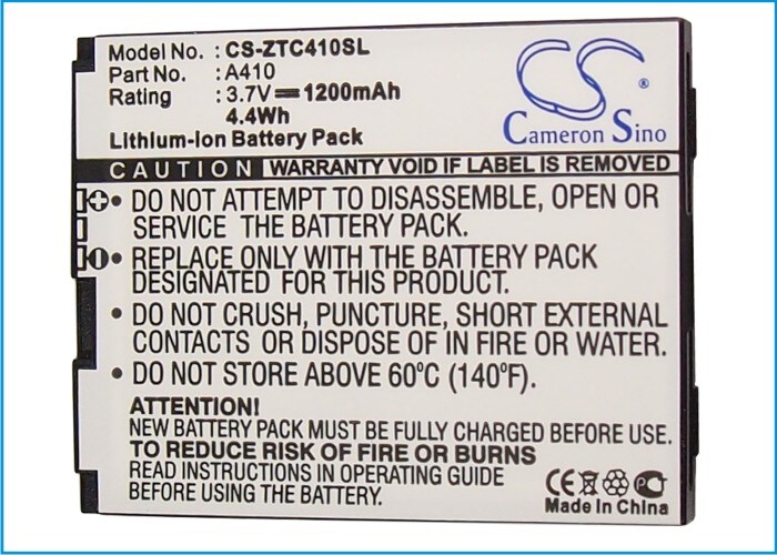 Batteri til mobiltelefon, smarttelefon for Cricket Cricket A410, Calcomp A410 m.fl.