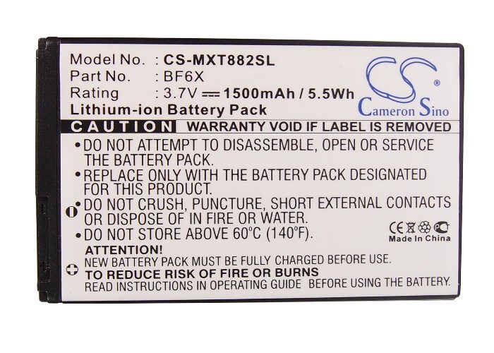 Batteri til mobiltelefon, smarttelefon for Motorola XT882, Droid 3, XT862 m.fl.