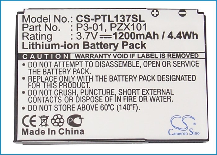 Batteri til mobiltelefon, smarttelefon for Pharos PTL137, PTL137E, PTL137A m.fl.