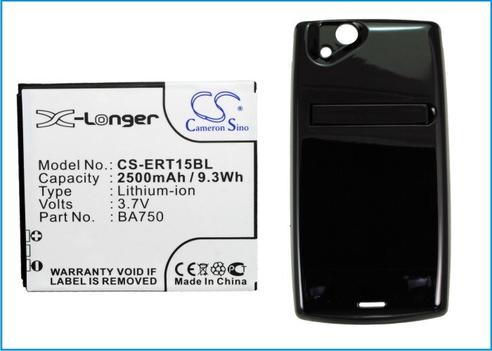 Batteri til mobiltelefon, smarttelefon for Sony Ericsson Xperia Arc, LT15a, LT15i
