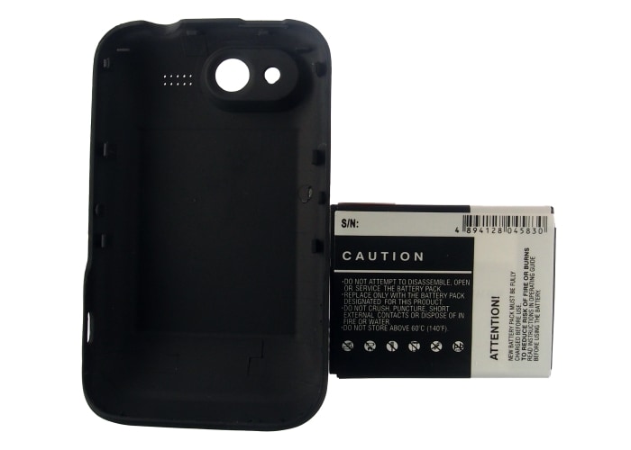 Batteri til mobiltelefon, smarttelefon for HTC Wildfire S, PG76100, A510e m.fl.
