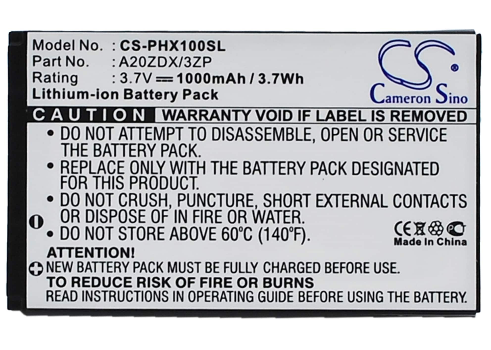 Batteri til mobiltelefon, smarttelefon for Philips Xenium X100, Xenium X325, Xenium T129