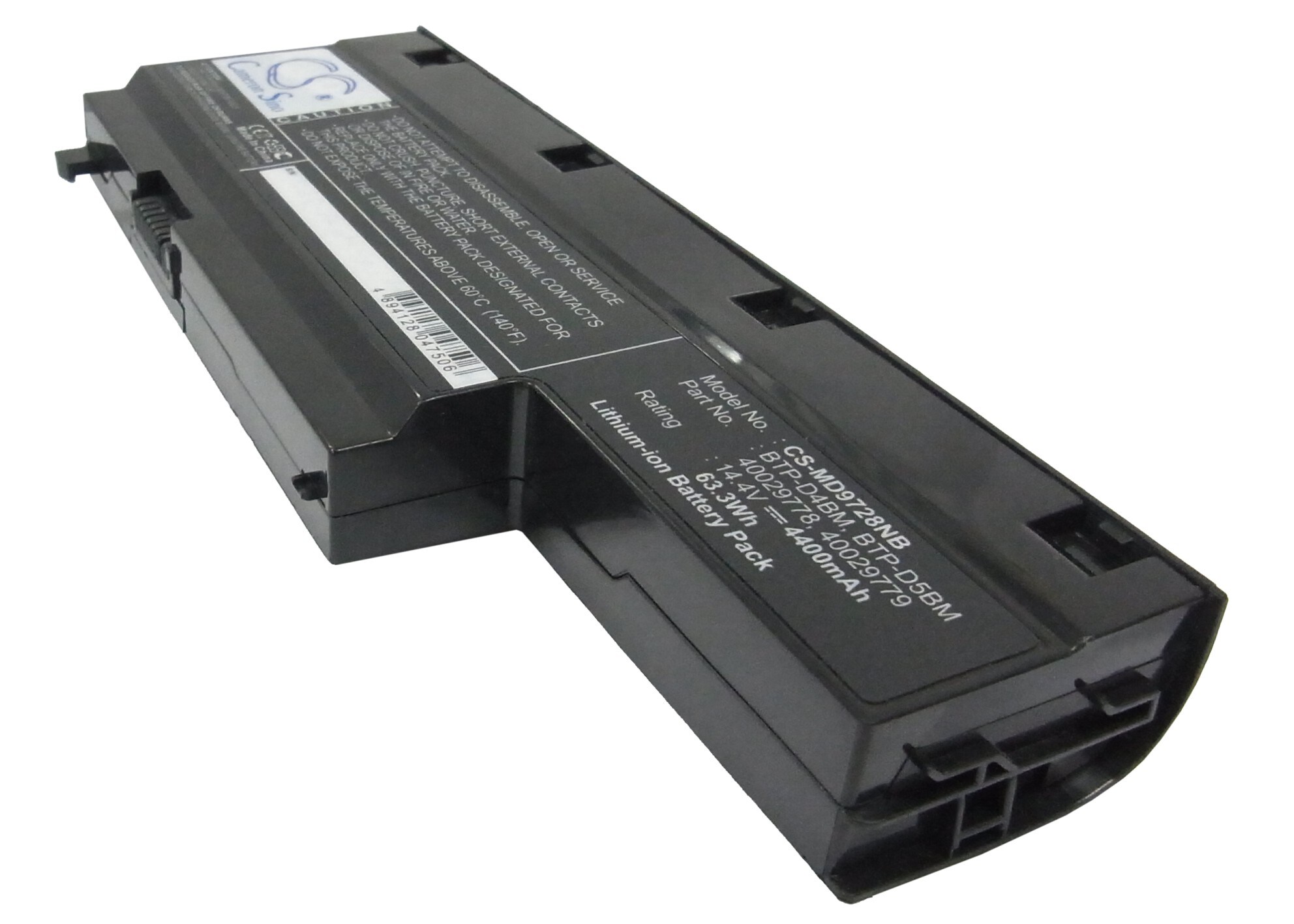 Batteri til bærbar PC, bærbar PC for Medion MD97860, MD97288, MD97447 m.fl.