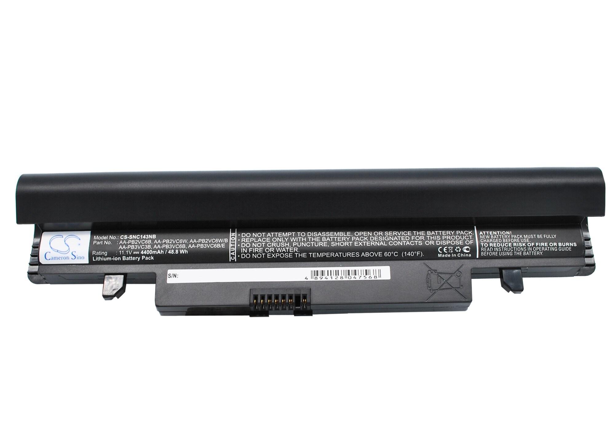 Batteri til bærbar PC, notatbok for Samsung NP-N143, NP-N143P, NP-N145P m.fl.