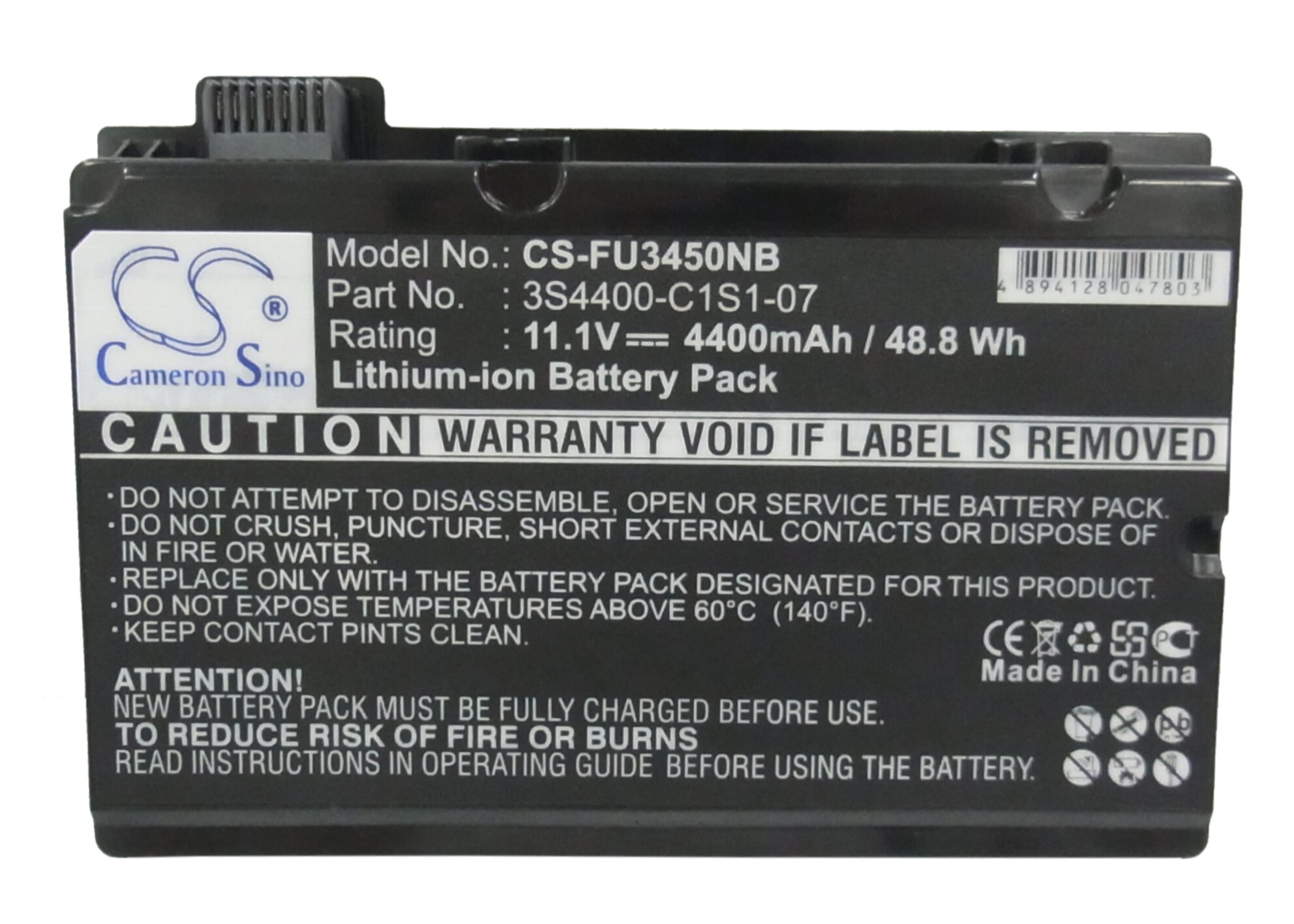 Batteri til bærbar PC, Fujitsu Amilo Pi3540, Amilo Pi3525, Amilo Pi3450