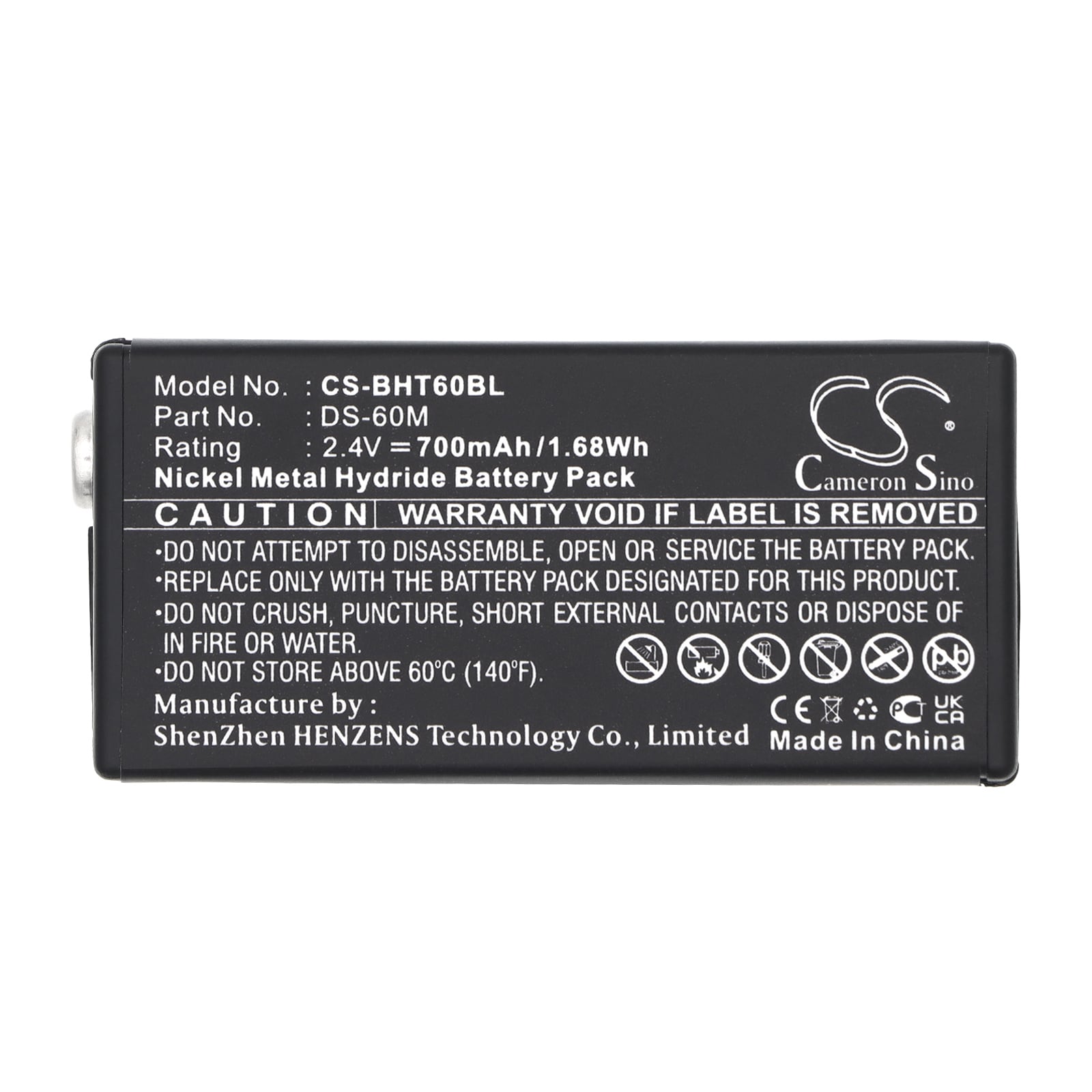 Batteri til strekkodeleser for Denso BHT-6000, BHT 8000, B-60N