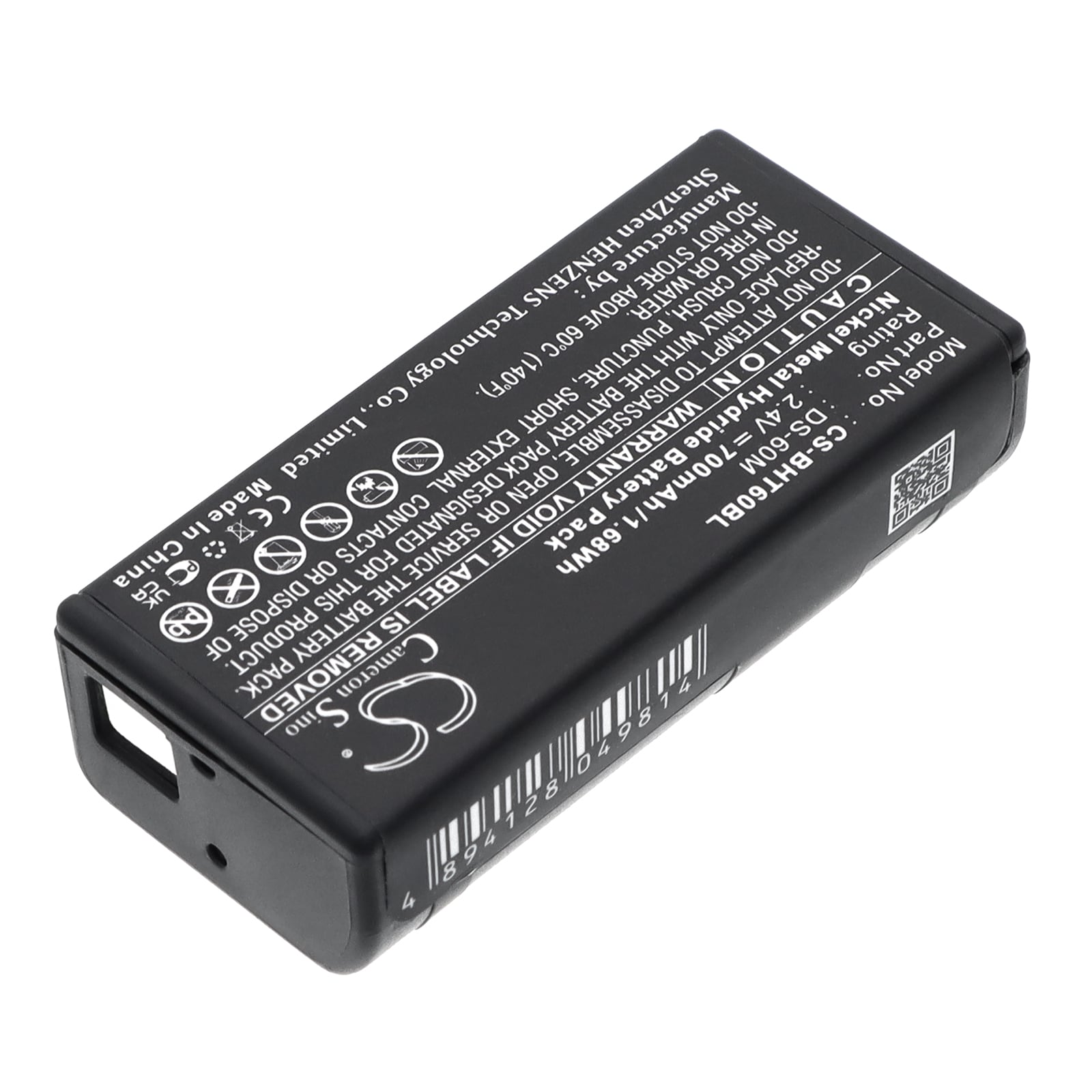 Batteri til strekkodeleser for Denso BHT-6000, BHT 8000, B-60N