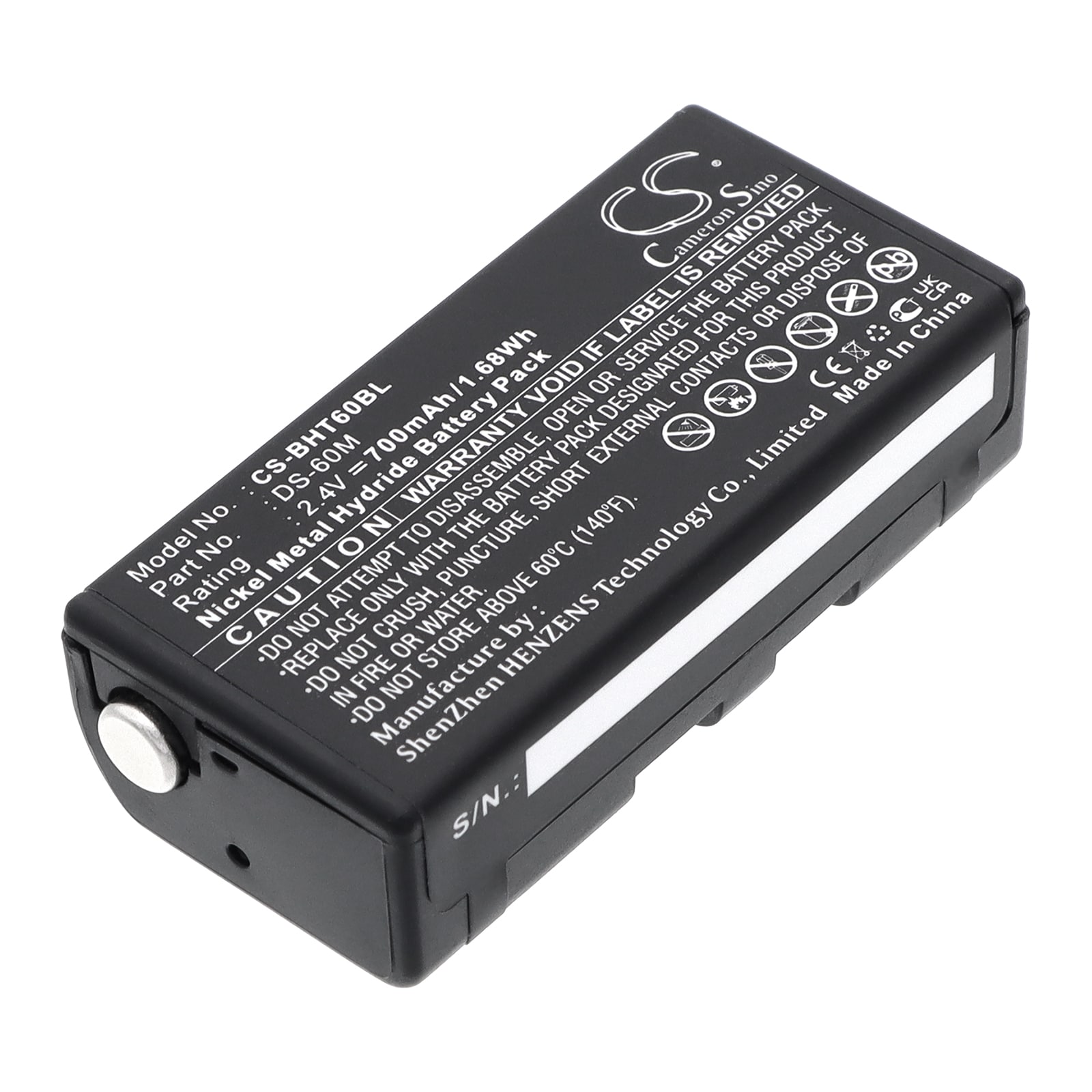 Batteri til strekkodeleser for Denso BHT-6000, BHT 8000, B-60N