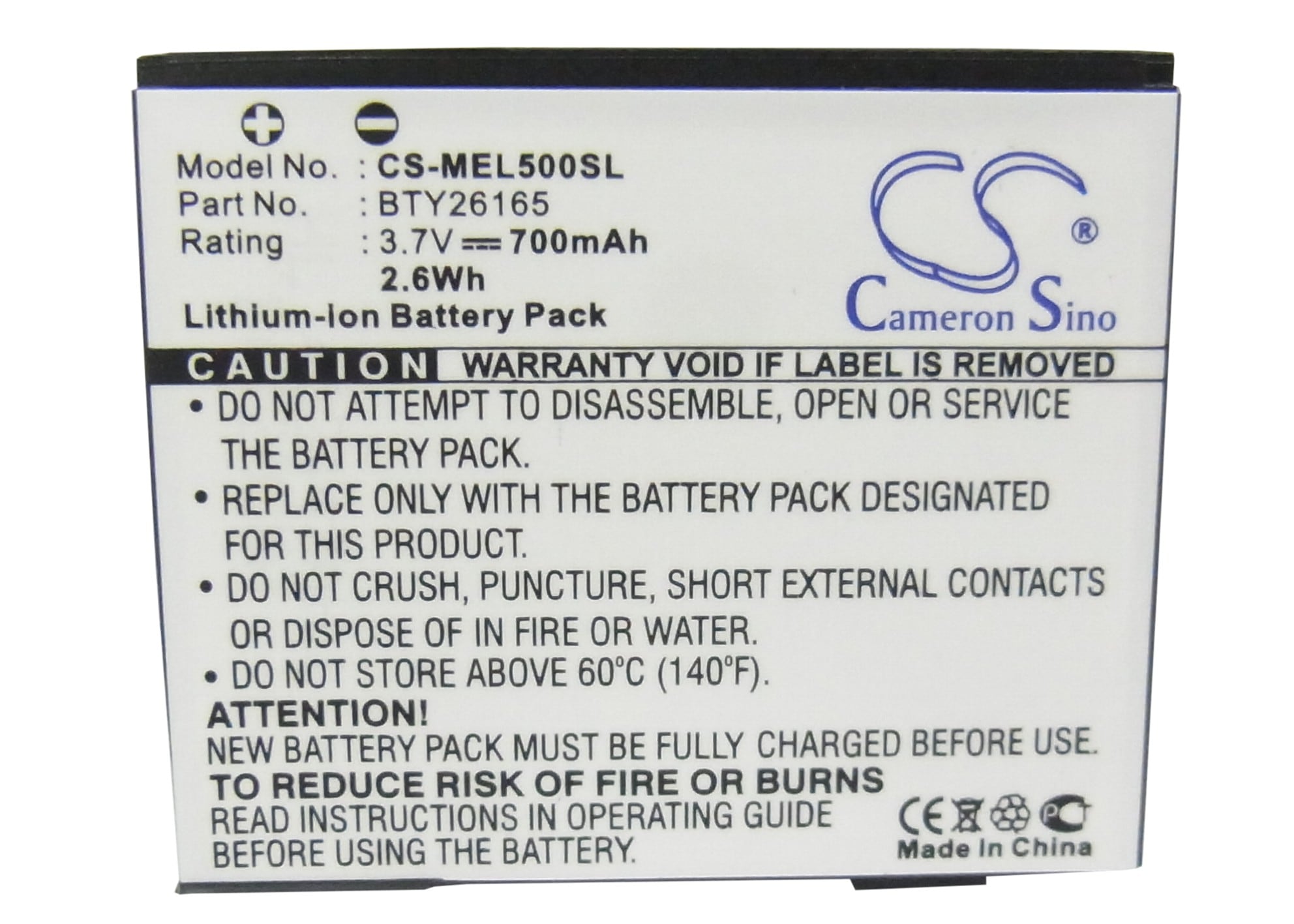 Batteri til Pocket PC, PDA for Emporia Elson EL500, Mobistel EL500