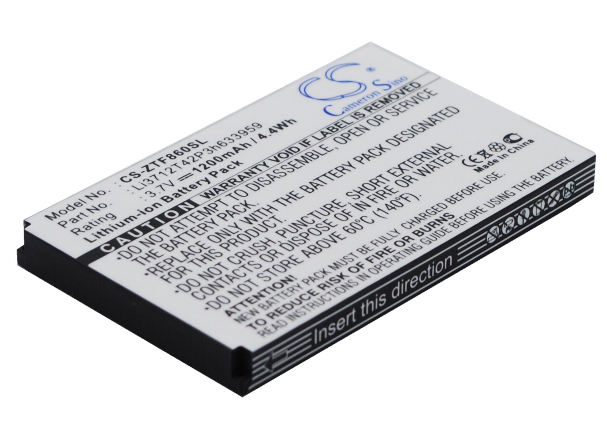 Batteri til mobiltelefon, smarttelefon for Telstra E700, F860, F868, F866, I909