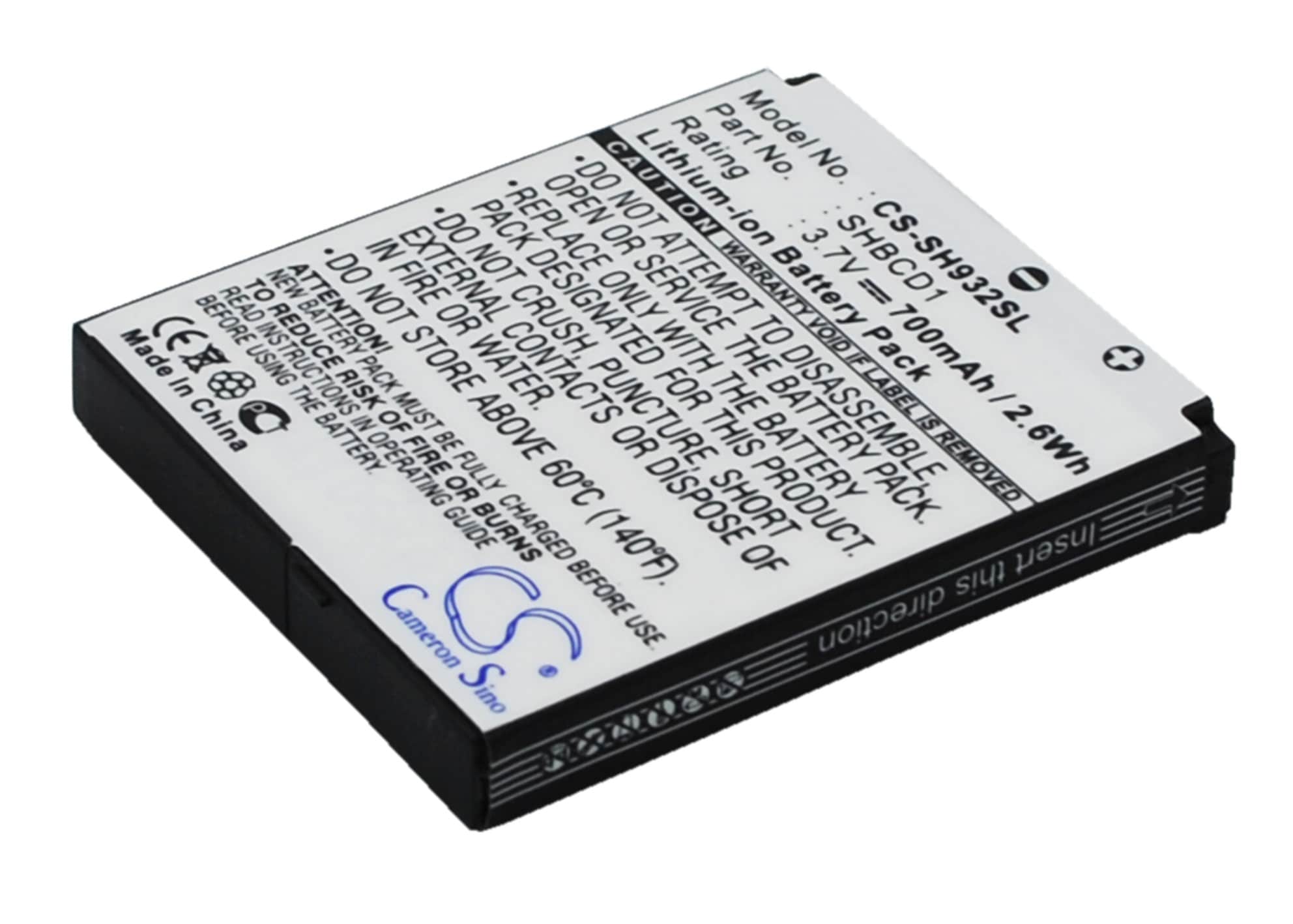 Batteri til mobiltelefon, smarttelefon for Sharp 932SH