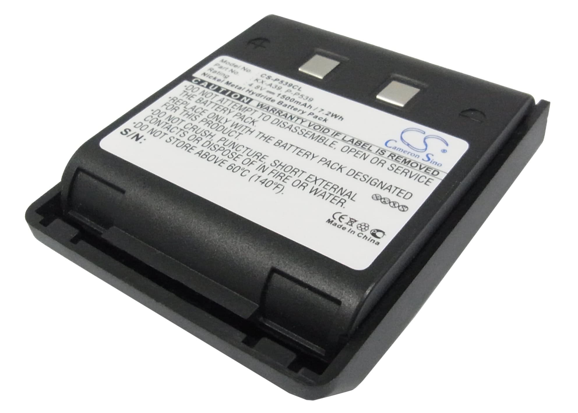 Batteri til trådløs telefon for Panasonic KX-T9000, KX-T9050BH, KX-TC9080 m.fl.