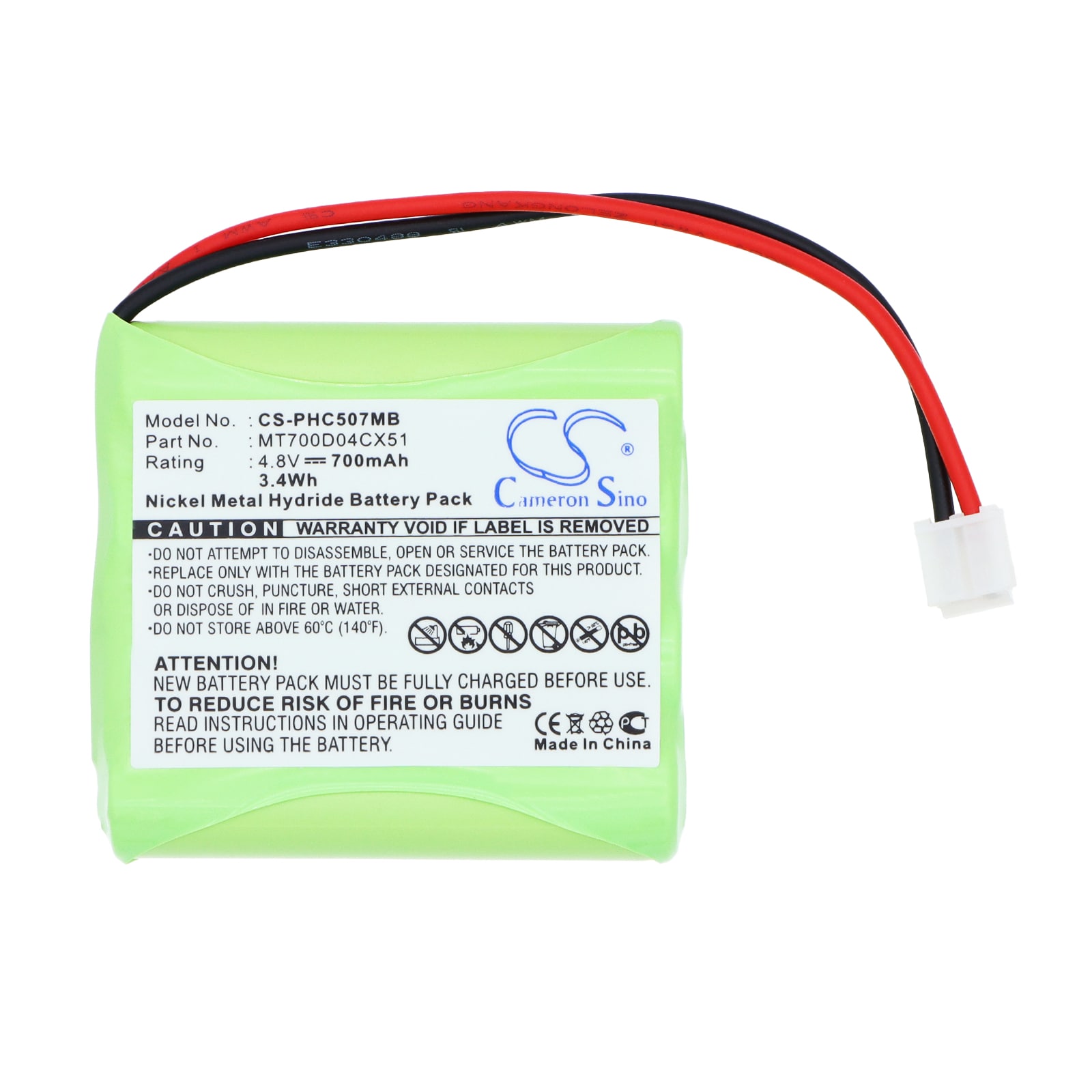 Batteri til BabyPhone for Philips SBC-EB4880 A1507, Avent SCD 468/84-R